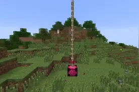 《我的世界》超长的活塞推动器，可以把你弹上天