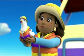 《汪汪队立大功  第4季》阿宝船长喂勇敢的小海狮点心喽