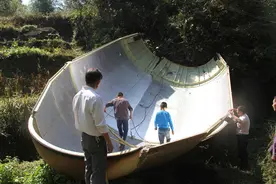 亚太九号卫星整流罩坠落江西深山砸断民用电线图片