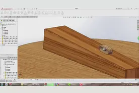 SolidWorks运动仿真：沿着斜坡一路滚下去的木头（视频装配过程）