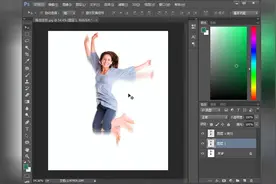 PS教程一分钟系列：利用操控变形制作人物跳跃效果