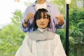 大脸妹纸短发这样烫，很时尚视频封面
