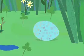 鸟蛋不见了鸟妈妈很担心，一颗鸟蛋滚呀滚，滚到山坡草众里去了