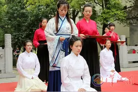 汉服女子成人礼图片