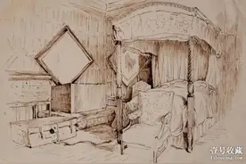 英国老建筑内现彼得兔作者手稿图片