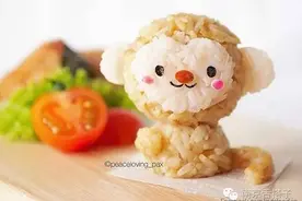 萌萌的饭团，一口都舍不得吃！图片