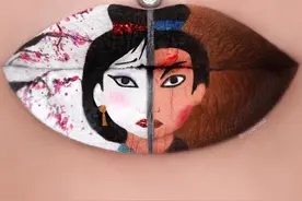 现在最潮的妆容是什么？这样的唇妆让人过目难忘图片