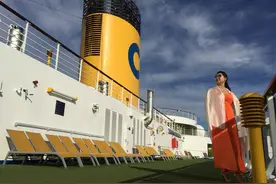 济州岛，歌诗达邮轮大片拍美女图片