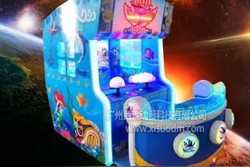 电玩城射水游戏机是热门，礼拜六、天，一台能收入两千以上。图片