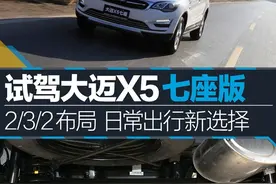 试驾大迈X5七座版 2/3/2布局 通勤新选择图片