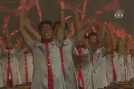 2008年北京夏季奥运会开幕式巨人的脚印走向鸟巢