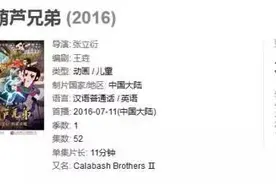 新版《葫芦兄弟》太崩坏遭网友吐槽 制作方称没钱图片