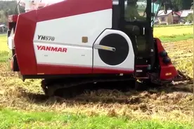 日本洋马水稻收割机，安装了空调，真是舒适做农民视频封面