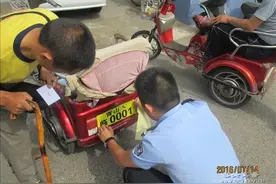 青山大队车管分所全面开展为残疾人代步三轮车发放牌照工作图片