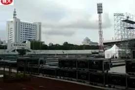 2016BigBang广东中山演唱会搭建现场图片
