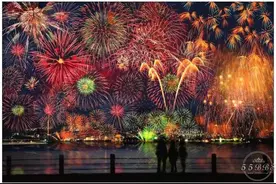 美到没朋友的日本花火大会即将开始图片