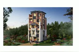 9X12米可商住两用的五层别墅，这样的自建房合你心意吗？视频封面