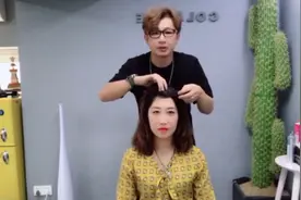 女生脸型有点长 发型师专业设计后建议剪短发 大改造后判若两人