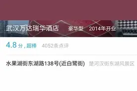 口碑武汉最受好评的20家酒店图片