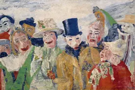 人生如戏，比利时画家教你如何画面具图片