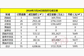 7月24日宜昌住宅成交均价5995元/㎡ 都是点军“惹的祸”图片