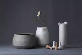 设计灵感源自植物生长过程的花瓶组合图片
