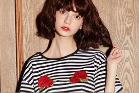 夏日新款宽松休闲百搭，复古简洁气质T恤！图片