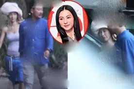36岁的张柏芝与神秘男子游玩，小肚凸显，难道是新欢图片