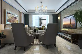 生活里的文字出品，石家庄保利拉菲172㎡ 新古典风格参考图片