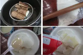 草莓配山药图片