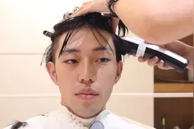 长脸男生到美发店大改造，剪完头发变型男