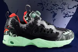 当Reebok Pump Fury遇上怪兽哥斯拉图片