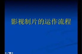 影视制片的运作流程（珍藏版PPT）图片
