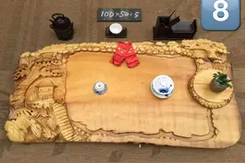 山里红豆杉——“山水人家”红豆杉茶盘图片
