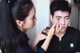 美女给老公化妆后，居然比自己还要美！视频封面