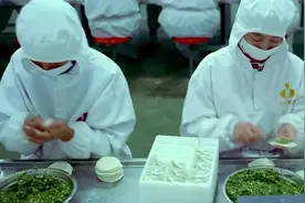 冷冻肌肉和速冻水饺的生产过程图片