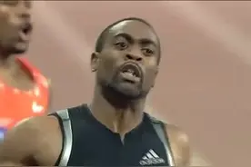 9秒69！百米历史第二飞人 美国飞人泰森-盖伊！视频封面