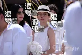 直击霍心婚礼：新郎新娘热吻 心如落泪图片