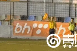 GIF-举旗成瘾!差两米也吹越位 奇葩边裁遭禁18场图片