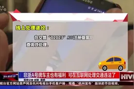 杭州非浙A牌照违反交规的车主可以线上处理了！无需排队等待处理视频封面