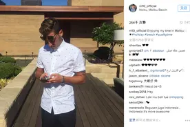 厄齐尔发INS继续秀度假之旅图片