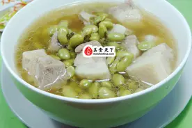 青黄豆五花肉汤图片