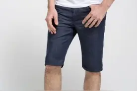 JackJones杰克琼斯亚麻水洗牛仔短裤图片