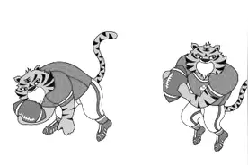 2016美式橄榄球青年组世锦赛吉祥物揭晓 以野生东北虎为原型图片