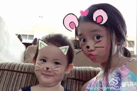 黄磊家多多变黑妹妹有双下巴！网友：猫和老鼠的爹是狐狸图片