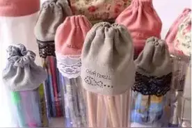 DIY饮料瓶收纳袋（可收绳封口）图片