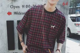 炎炎夏日，一件简单T恤让你变身韩范潮男图片