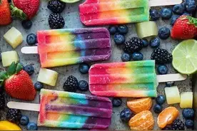 我做了一道彩虹冰，你想不想吃图片