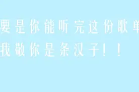 要是你能听完这份神曲歌单，我敬你是条汉子图片