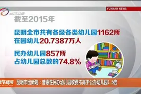昆明市出新规：普惠性民办幼儿园收费不高于公办幼儿园1.5倍图片